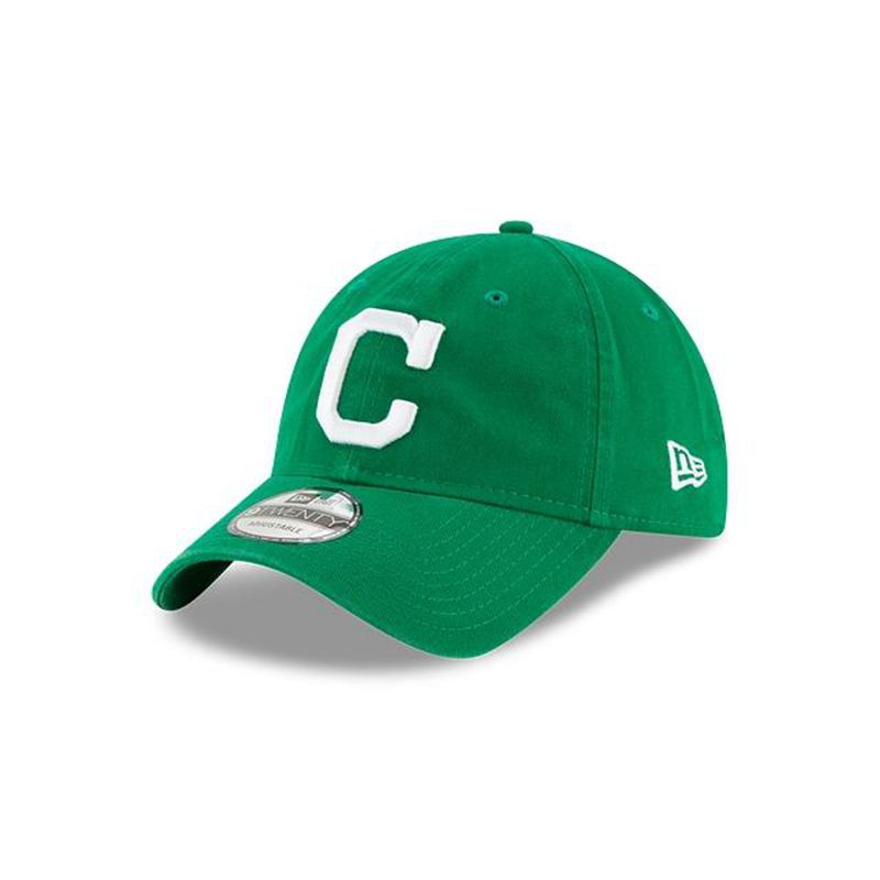 MLB Cleveland Indians Core Classic 9Twenty Adjustable (VLI3118) - Green New Era Caps